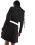 Фото #6 товара Extro & Vert tailored cropped blazer in black co-ord