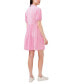ფოტო #2 პროდუქტის Women's Short Sleeve Tiered V-Neck Baby Doll Dress