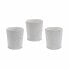 Planter Pattern White Ceramic 12,3 x 12 x 12,3 cm (144 Units)