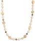 Фото #1 товара Gold-Tone Bead & Imitation Pearl Strand Necklace, 40" + 2" extender, Created for Macy's