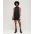 SUPERDRY Satin High Neck Sleeveless Short Dress