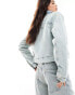 Pull&Bear oversized denim jacket in dirty blue wash Голубой, L - EU 40 - фото #4