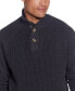 ფოტო #5 პროდუქტის Men's Button Mock Neck Sweater