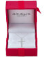 Фото #3 товара Macy's diamond 18" Cross Pendant Necklace (2 ct. t.w.) in 14k White Gold