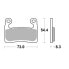 Фото #1 товара MOTO-MASTER BMW 413501 Sintered Brake Pads