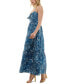 ფოტო #6 პროდუქტის Juniors' Tie-Bust Keyhole-Cutout Paisley-Print Maxi Dress