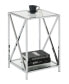 Фото #2 товара Oxford Chrome End Table with Shelf