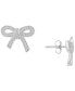 ფოტო #1 პროდუქტის Diamond Bow Earrings (1/4 ct. t.w.) in 14k Gold, Rose Gold, or White Gold, Created for Macy's