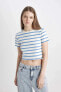 Фото #4 товара Kadın T-shirt A7646ax/be194 Blue