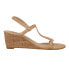 Фото #1 товара VANELi Mohan Wedge Womens Beige Casual Sandals MOHAN-312920