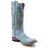 Фото #2 товара Ferrini Ella Embroidery Square Toe Cowboy Womens Blue Casual Boots 8109325