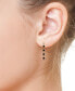 Фото #2 товара EFFY® Onyx Bezel Linear Chain Drop Earrings in 14k Gold