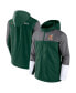 ფოტო #1 პროდუქტის Men's Green, Gray Miami Hurricanes Game Day Ready Full-Zip Jacket