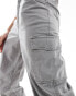 New Look cuffed cargo trouser in grey