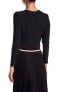 A.L.C. Womens 147344 Talia Crop Top Black size 12