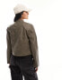 Cotton:On PU jacket in vintage brown 50 - фото #6