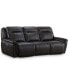 Фото #1 товара Lenardo 3-Pc. Leather Sofa with 2 Power Motion Recliners, Created for Macy's