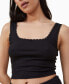 Women's Rib Lace Tank