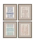 Фото #1 товара Miura Melody Framed Art, Set of 4