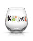 Фото #2 товара Disney Mickey Mouse 15 oz Joy O Joy Stemless Wine Glass, Set of 4