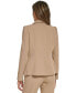 Фото #2 товара Women's Twill Puffed-Sleeve One-Button Blazer