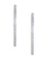 ფოტო #2 პროდუქტის Diamond Accent Large Thin Hoop Earrings in Gold-Plate