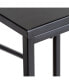 Set of 2 Square Black Side Tables