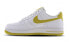 Nike Air Force 1 Low Patent White Bright Citron 低帮 板鞋 女款 白黄 / Кроссовки Nike Air Force AH0287-103