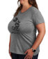 ფოტო #3 პროდუქტის Trendy Plus Size Graphic T-shirt