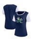 ფოტო #1 პროდუქტის Women's Navy Notre Dame Fighting Irish Carver T-shirt