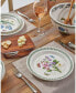 Фото #3 товара Botanic Garden Dinner Plates, Assorted Set of 6
