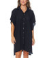 Фото #3 товара Juniors' Vacay Button-Front Side-Slit Cover-Up
