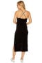 Juicy Couture 167746 Womens Velour Cross-back Slip Dress Black Size X-Small