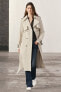 Zw collection trench coat with belt