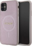 Guess Guess GUHMN61PSAHMCP iPhone 11 / Xr 6.1" różowy/pink hardcase Saffiano MagSafe - фото #1