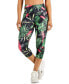 ideology 280040 legging women's size small, floral print, black/multicolor