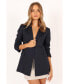 ფოტო #3 პროდუქტის Women's Laura Pinstripe Blazer