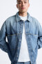 Фото #6 товара Джинсовая куртка рубашечного кроя с карманами ZARA