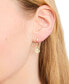 Фото #3 товара Gold-Tone Heritage Bloom Huggie Hoop Earrings