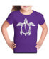 Big Girl's Word Art T-shirt - Honu Turtle - Hawaiian Islands