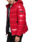 Фото #4 товара Men's High Shine Hooded Puffer Jacket