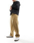 Fred Perry straight leg twill trouser in beige