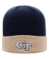 Фото #1 товара Men's Navy and Gold Georgia Tech Yellow Jackets Core 2-Tone Cuffed Knit Hat