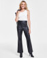 Фото #1 товара Women's High-Rise Faux-Leather Pants, Created for Macy's