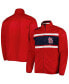 Фото #1 товара Men's Red St. Louis Cardinals Off Tackle Full-Zip Track Jacket