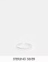 Фото #1 товара Kingsley Ryan sterling silver 3mm hammered band ring in silver