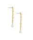 Elegantly Modern Crystal Earrings in 18K Gold Plating