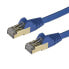 Фото #2 товара StarTech.com 1m CAT6a Ethernet Cable - 10 Gigabit Shielded Snagless RJ45 100W PoE Patch Cord - 10GbE STP Network Cable w/Strain Relief - Blue Fluke Tested/Wiring is UL Certified/TIA - 1 m - Cat6a - U/FTP (STP) - RJ-45 - RJ-45
