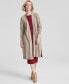 ფოტო #1 პროდუქტის Women's Tie-Waist Longline 100% Cashmere Cardigan, Created for Macy's