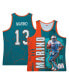 Фото #2 товара Men's Dan Marino Aqua Miami Dolphins 1990 Player Burst Tank Top